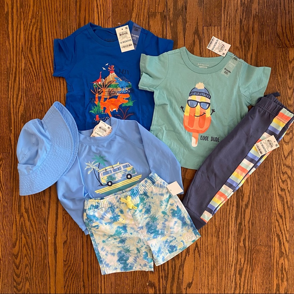 NWT—Baby Boy Spring Outfits—18 months
